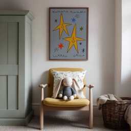 Twinkle Little Star Print, Nursery Illustration Wall Art, Hand Drawn Kids Toddler Prints Unframed - thumbnail 2