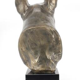 Bullterrier, Dog Statue On Marble Base, Limited Edition, Artdog. Made Of Cold Cast Bronze. Perfect Gift. Limited Edition - thumbnail 3