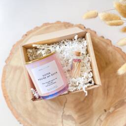 Sister, You're My Rock Scented Candle With Metal Lid Gift For Sister Birthday Christmas Thank You Present Sister's Birthday - thumbnail 1