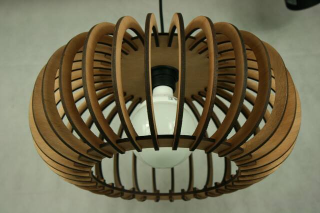 Lamp1/Wooden Hanging Lamp Pendant Lighting Laser Cut Design Lamp - image 1