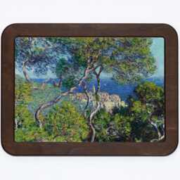 Bordighera Claude Monet Trees Nature Sea Town Landscape Impressionism Classic Painting Wooden Framed Art Print - thumbnail 3