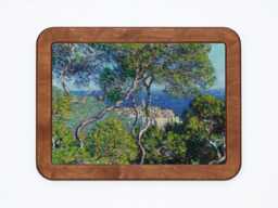Bordighera Claude Monet Trees Nature Sea Town Landscape Impressionism Classic Painting Wooden Framed Art Print - thumbnail 1