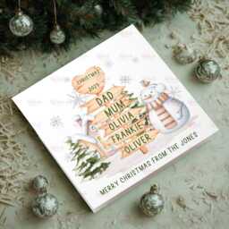 Personalised Christmas Decoration - Family Gift Custom Bauble Stocking Filler Eve Box - thumbnail 2