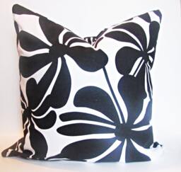 "Black Pillow Cover. Cushion.black Floralpillow. Floral Pillow.16"", 17"", 18"", 20"" 24"" 26" - thumbnail 1