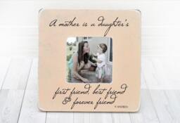 Personalized Mother's Day Picture Frame Gift For Mom, From Daughter, Mother Daughter Frame - thumbnail 1