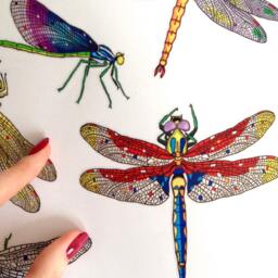 Dragonfly Wall Decals 11-Set, Home D??cor, Kitchen For Furniture, Tiles, Walls, Hand-Painted Interior By Easysweethome - thumbnail 2