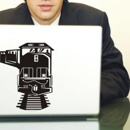 City Train Wall Vinyl Decal Locomotive Adhesive Sticker Interior Home Decor Urban Railroad - thumbnail 2