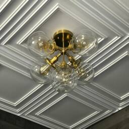 Abeille Modern 5 Light 6In Globe Mid Century Semi Flush - thumbnail 2