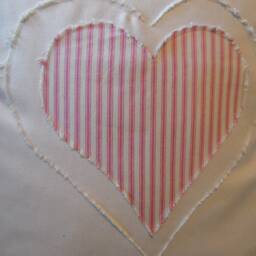 Valentine's Day.farmhouse.hearts.pillow Covers.toss Pillows.throw Pillows.slipcovers.cushion Covers.decor Accents.ticking.pinks - thumbnail 2