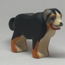 Toy Bernise Mountain Dog Wooden Black Handmade Size 11, 0x7, 0x2, 8 cm - Bxhxs Approx. 55 Gr - thumbnail 3