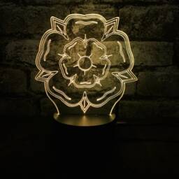 Yorkshire Rose Led Night Light, Gift, Lover, Lights, Bedroom Light - thumbnail 4