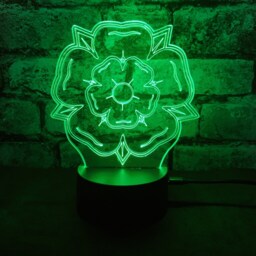 Yorkshire Rose Led Night Light, Gift, Lover, Lights, Bedroom Light - thumbnail 2