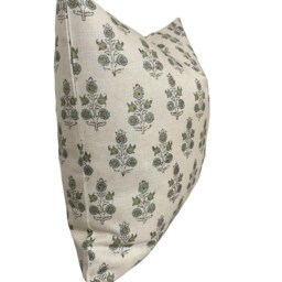 G.p & J Baker Poppy Sprig Aqua Double Sided Cushion Cover Pillow - thumbnail 2