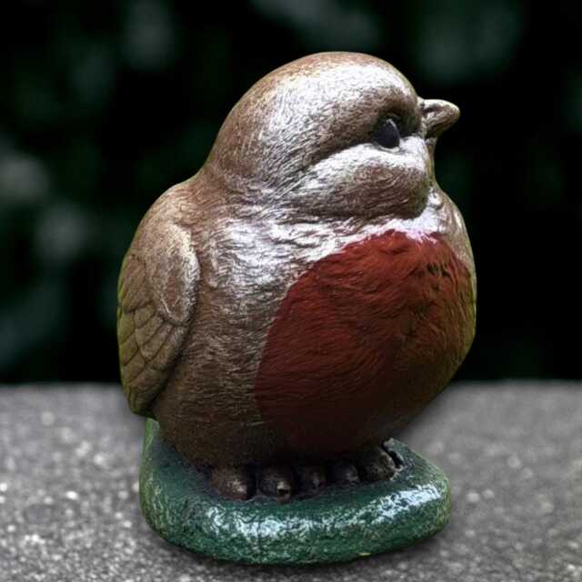 Outdoor Robin Bird Statue Concrete Sculpture Stone Wildlife Ornament Bird Lover Gift Garden & Home Decoration Farm Yard Art - image 1