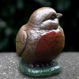 Outdoor Robin Bird Statue Concrete Sculpture Stone Wildlife Ornament Bird Lover Gift Garden & Home Decoration Farm Yard Art - thumbnail 1