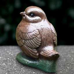Outdoor Robin Bird Statue Concrete Sculpture Stone Wildlife Ornament Bird Lover Gift Garden & Home Decoration Farm Yard Art - thumbnail 3