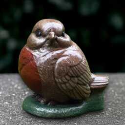 Outdoor Robin Bird Statue Concrete Sculpture Stone Wildlife Ornament Bird Lover Gift Garden & Home Decoration Farm Yard Art - thumbnail 2