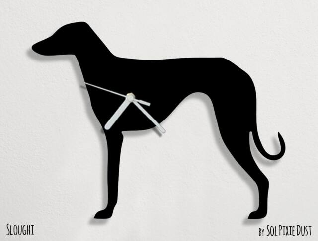 Sloughi Dog - Wall Clock Silhouette - image 1