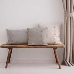 Linen Pillow Cover. Washed Linen Pillowcase With Buttons. Stylish Custom Size Pillow For Living Room - thumbnail 1