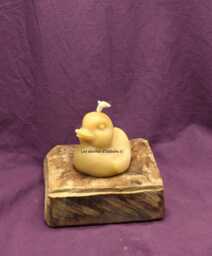 Pure Beeswax Candle With Duck Motif - thumbnail 1