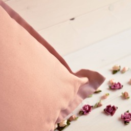 Pink Cushion in Pure Cotton, Decorative Pillow, Coordinate, Italian Fabric, Pink Pillows, Coordinable - thumbnail 2