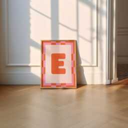 Custom Letter Initial Print - Personalised Couple's Gift Anniversary Trendy Poster Wall Art Funky Children's Decor - thumbnail 3