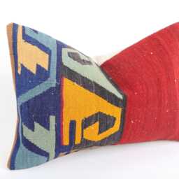16x24 Turkish Kilim Pillow Cover Vintage Wool Boho Sham - thumbnail 3