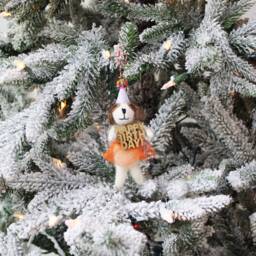 Happy Birthday Dog Ornament - Ornaments Christmas Dog- Gifts Under 30 - thumbnail 1