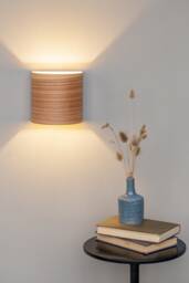 Wood Wall Sconce Birch Plywood Bedside Lamp