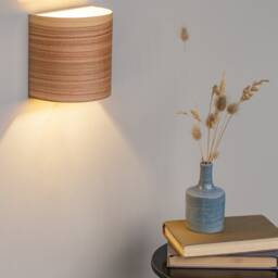 Wood Wall Sconce Birch Plywood Bedside Lamp - thumbnail 3