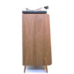 Ginza Premium - Tall Record Player Stand, Turntable Cabinet & Vinyl Storage, Adjustable Shelf - thumbnail 4