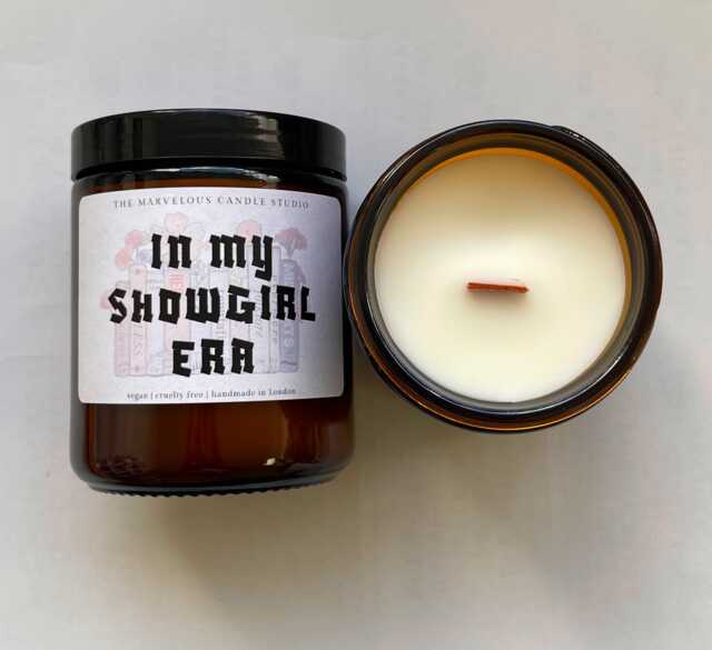In My Showgirl Era Candle - Choose Your Scent Eras Gift For Her- Aesthetic Soy Wax Vegan Handmade in London - image 1