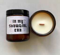 In My Showgirl Era Candle - Choose Your Scent Eras Gift For Her- Aesthetic Soy Wax Vegan Handmade in London - thumbnail 1
