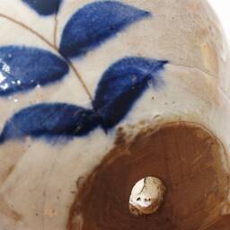 Hand Painted Clay Planter, Handmade Ceramic Plant Pot Decor - thumbnail 3