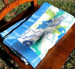 Satin Bordered Fleece Baby Blanket