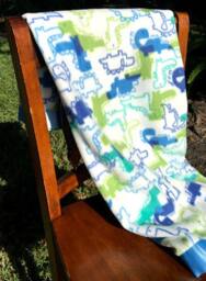 Satin Bordered Fleece Baby Blanket - thumbnail 3
