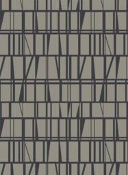 Curtain Panel Beige Brown Black Checkered Modern Geometrical Decor Cafe Curtain Kitchen Valance , Runner Napkins Available, Great Gift - thumbnail 1