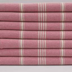 "Pink Towel, Striped Peshtemal, Cotton Towel, Turkish Towel, 40""x70" - thumbnail 3