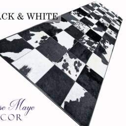 Cowhide Rug - Custom Made - Handmade Patchwork Area/Runner Any Size Possible - thumbnail 3