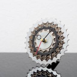 Bicycle Clock, Sprocket Unique Bike Industrial Decor, Decorative Contemporary Boyfriend Gift, Husband Gift - thumbnail 3