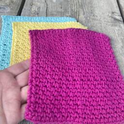 Crochet Dish Cloths, Cotton Dishcloth, Rag, Reusable Cloth Wipe, Face Cloth, Makeup Washcloth Set, Handmade - thumbnail 4