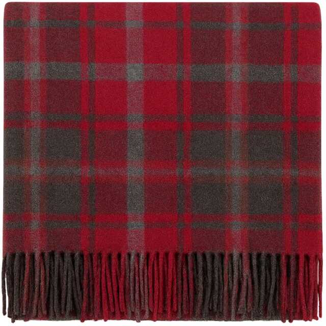 Dark Maple Tartan Wool Blanket Scottish Plaid Throw, Travel & Home - image 1