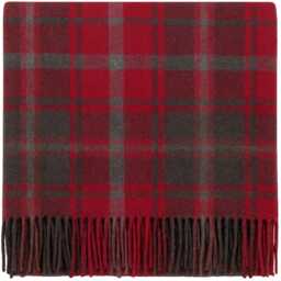 Dark Maple Tartan Wool Blanket Scottish Plaid Throw, Travel & Home - thumbnail 1