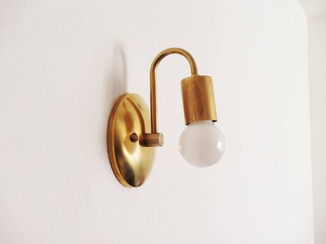 Modern Wall Lighting Fixture - Contemporary Sconce Industrial Petite Arched Bathroom Light Hallway Kitchen Ul Listed - image 1