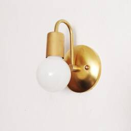 Modern Wall Lighting Fixture - Contemporary Sconce Industrial Petite Arched Bathroom Light Hallway Kitchen Ul Listed - thumbnail 3
