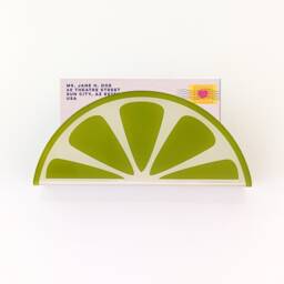 Lime Slice Acrylic Wall Mail Holder