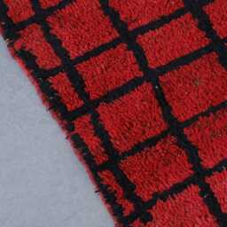Vintage Berber Wool Rug Handmade Moroccan Carpet - 7, 7x4, 8 Ft - thumbnail 3