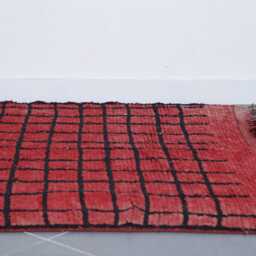 Vintage Berber Wool Rug Handmade Moroccan Carpet - 7, 7x4, 8 Ft - thumbnail 4