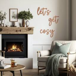Let's Get Cosy - Wooden Wall Art - thumbnail 3