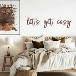 Let's Get Cosy - Wooden Wall Art - thumbnail 2